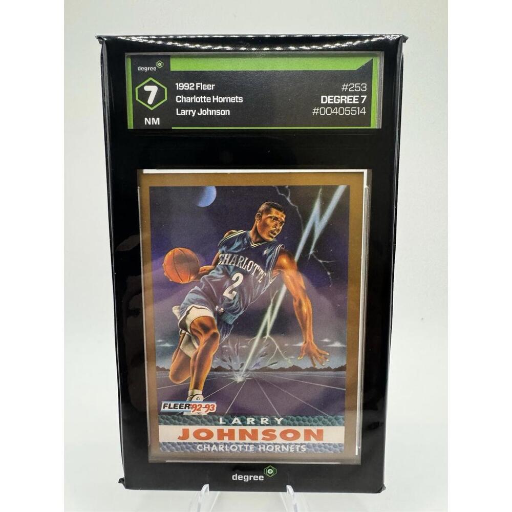 1992 Fleer Provision Larry Johnson DEGREE 7 #253 Charlotte Hornet